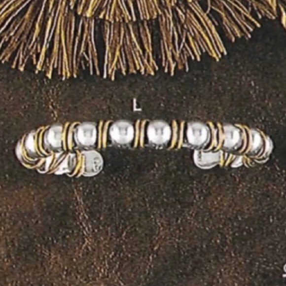 Silpada Sterling Silver and Brass Wire Cuff Bracelet - Picture 12 of 17